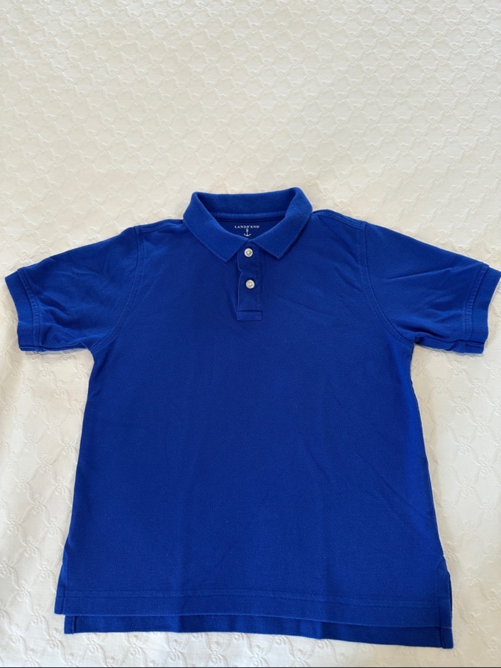 Lands' End Electric Blue Polo Shirt